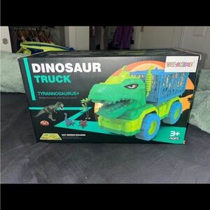 Dinosaur Truck Toy - Green and Blue
